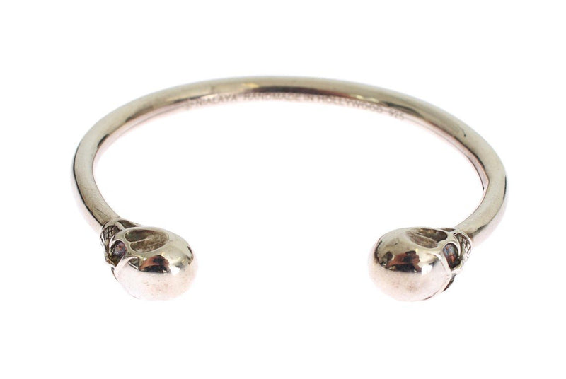 Skull 925 Silver Bangle Bracelet