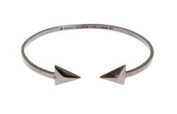 Arrow Gray 925 Silver Bangle Bracelet