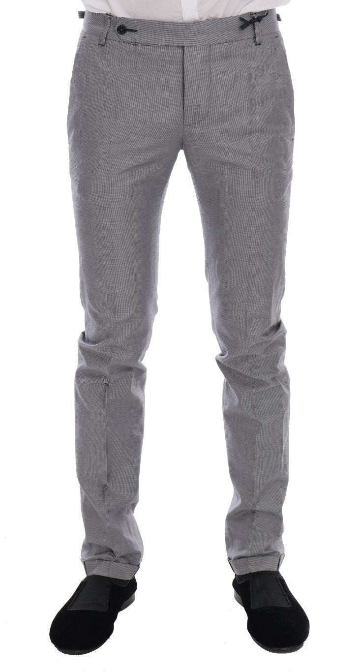 Gray Two Button Slim Fit Suit