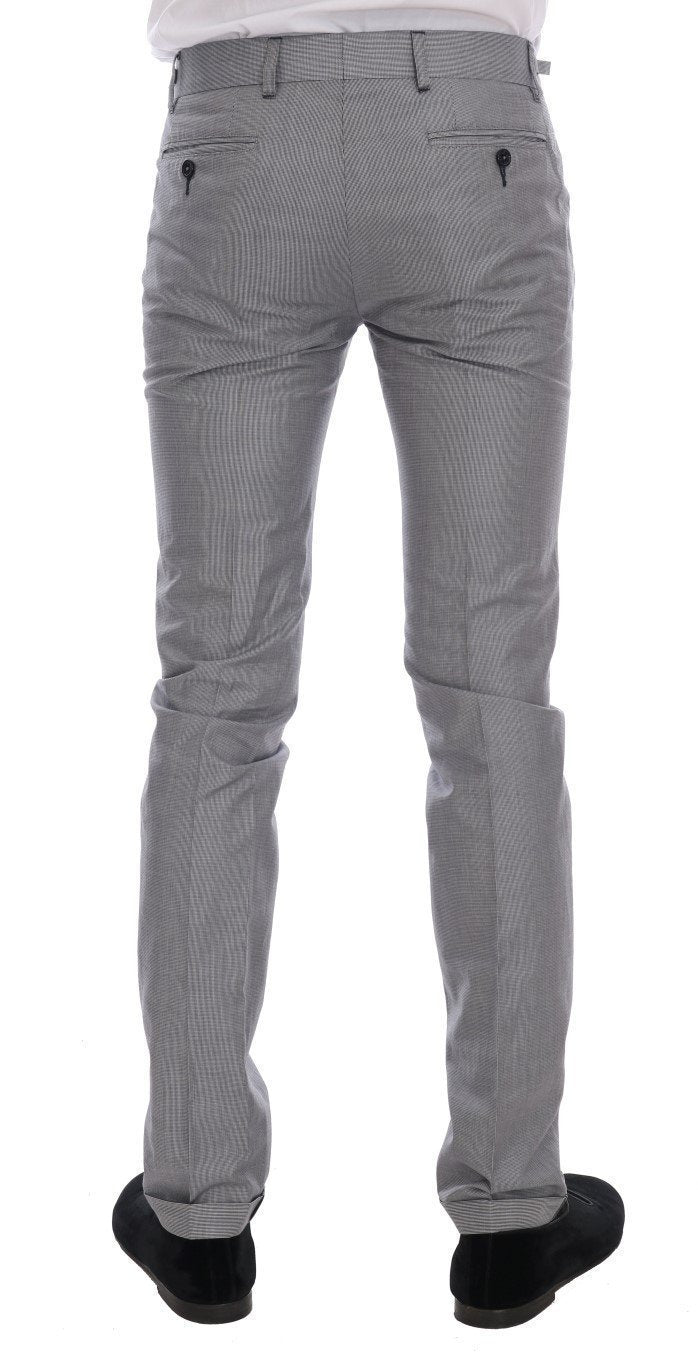 Gray Two Button Slim Fit Suit