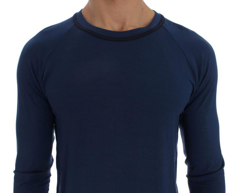 Blue Modal Stretch Sweater
