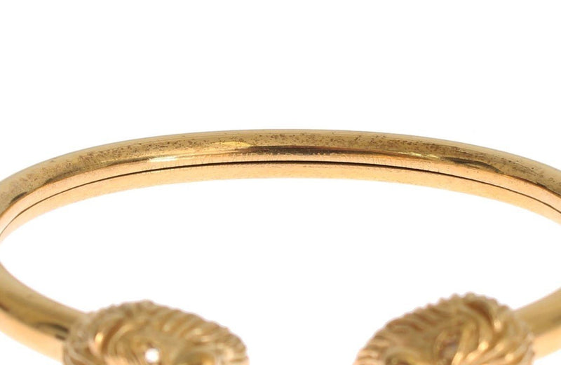 Gold Lion Bangle Bracelet