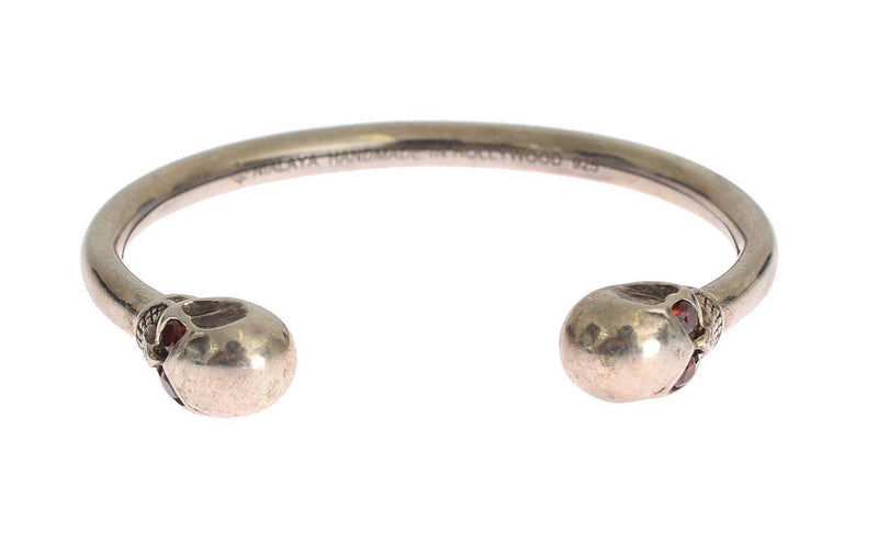 Skull 925 Silver Bangle Bracelet