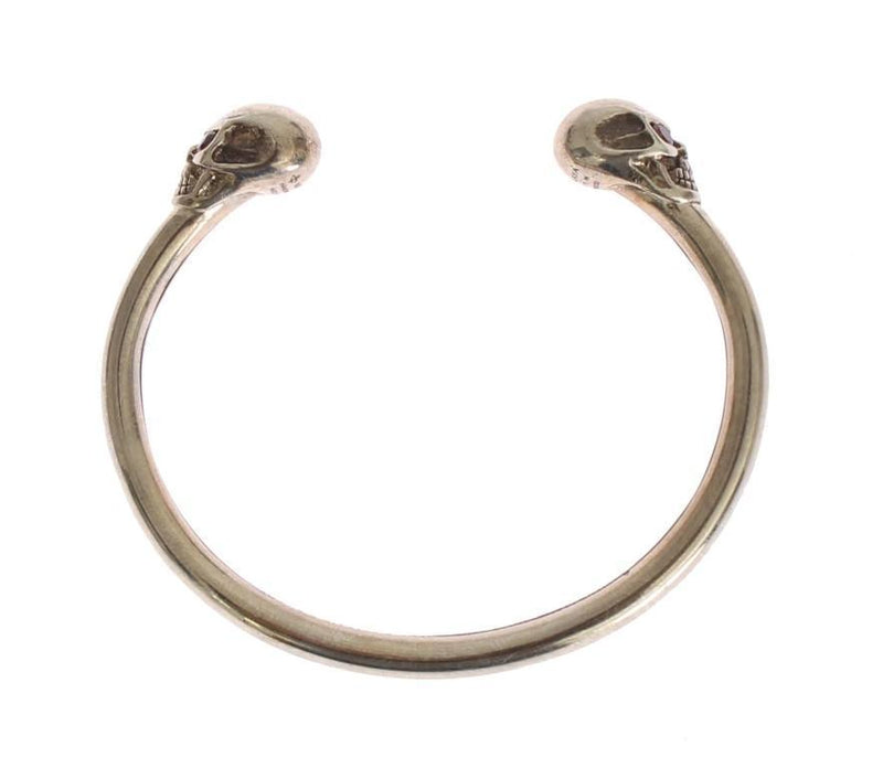 Skull 925 Silver Bangle Bracelet