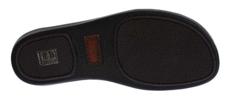 Black Caiman Crocodile Leather Sandal Shoes