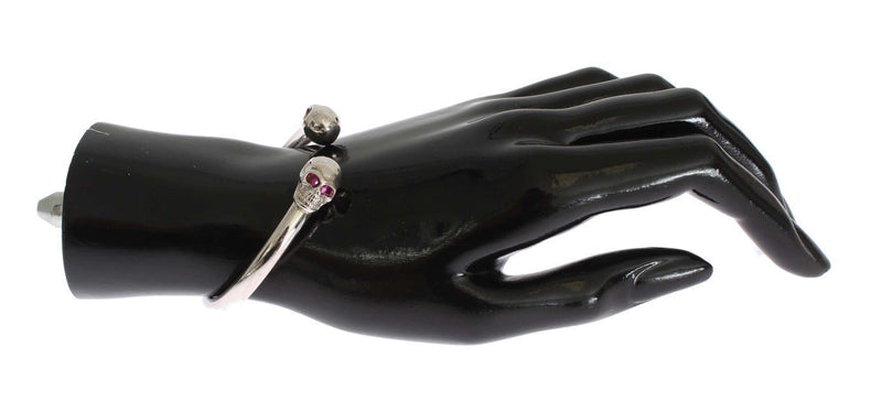 Skull 925 Silver Bangle Bracelet