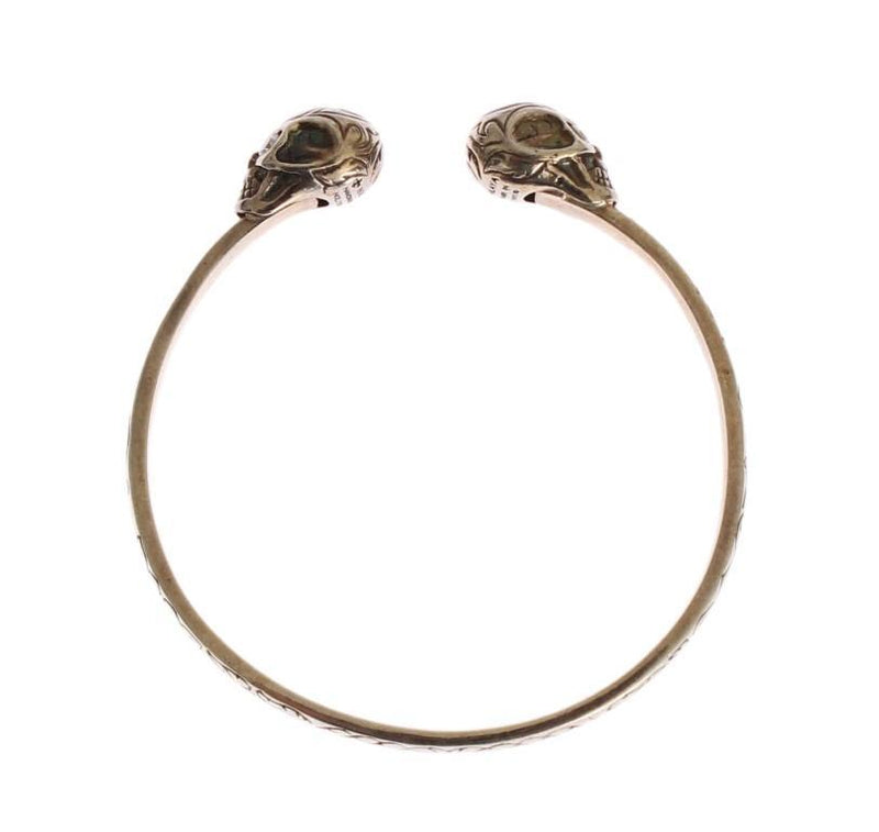 Skull 925 Silver Bangle Bracelet