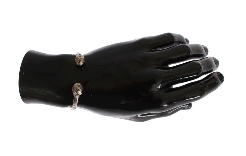 Skull 925 Silver Bangle Bracelet