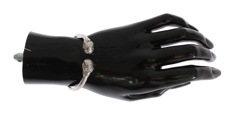 Skull 925 Silver Bangle Bracelet