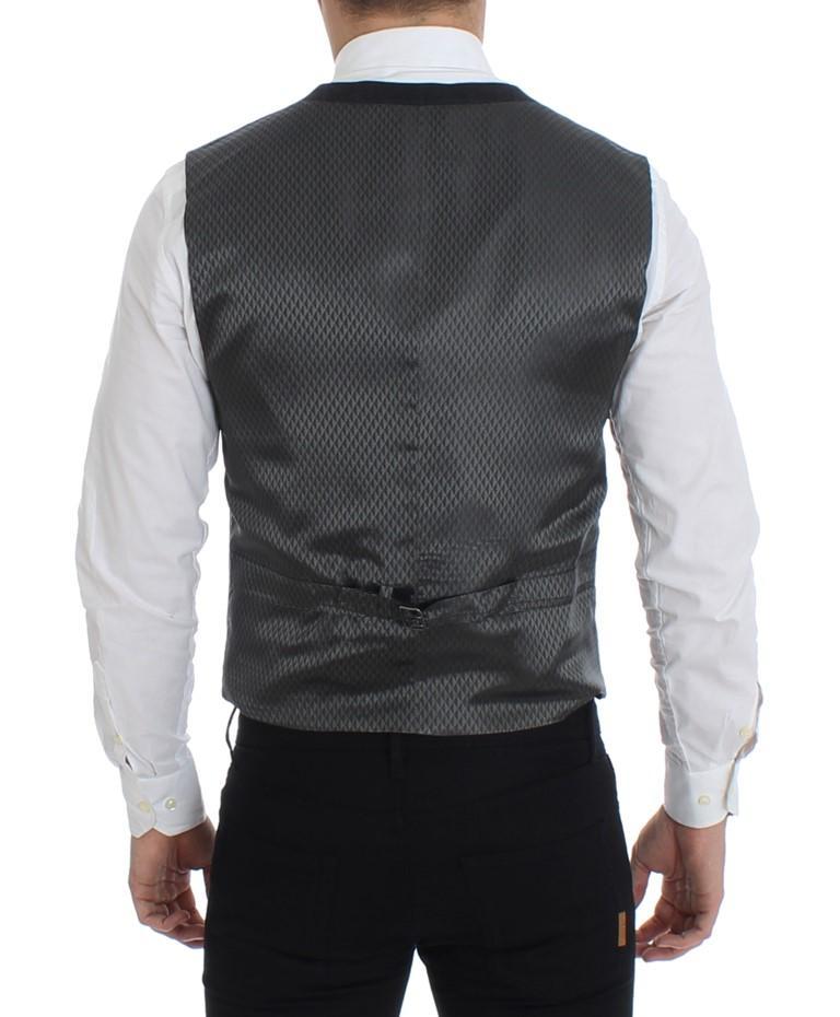 Gray cotton slim fit blazer
