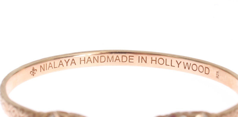 Rose Gold plated 925 Silver Bangle Bracelet