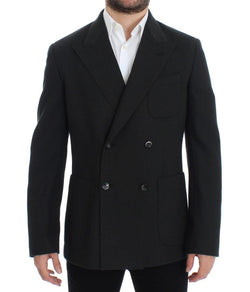 Green brown double breasted blazer