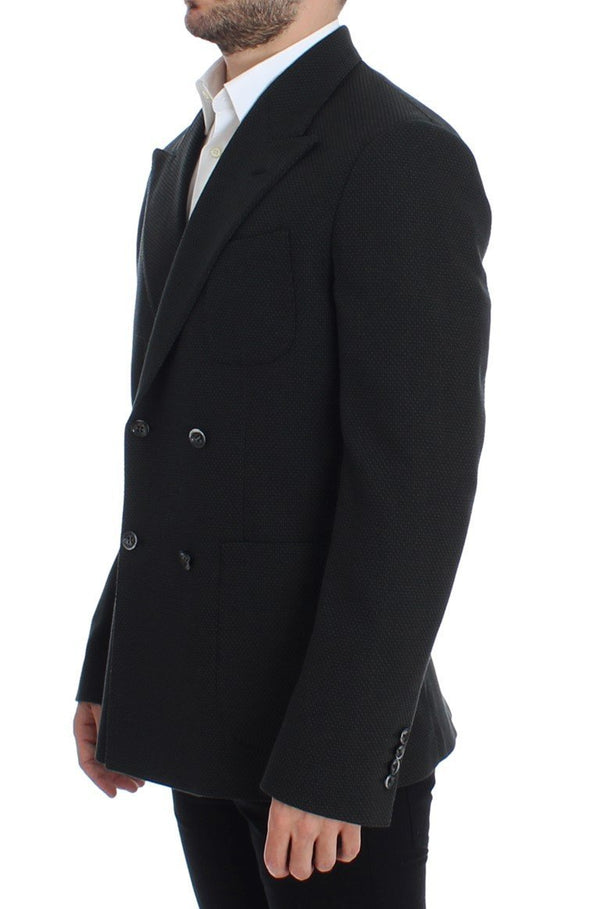 Green brown double breasted blazer