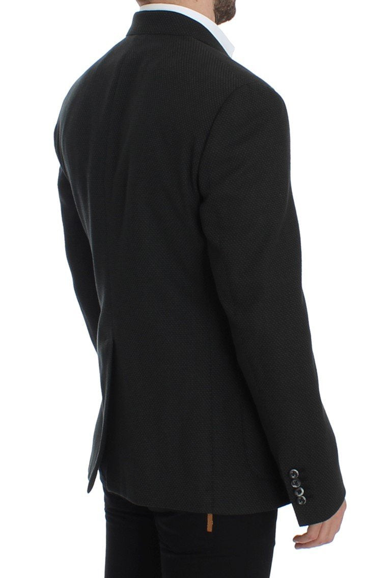 Green brown double breasted blazer