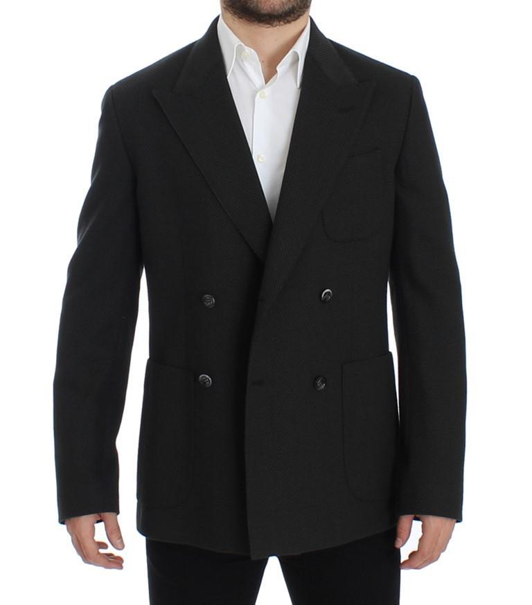 Green brown double breasted blazer