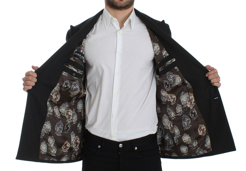 Green brown double breasted blazer