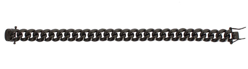Black Rhodium 925 Sterling Silver Chain Bracelet