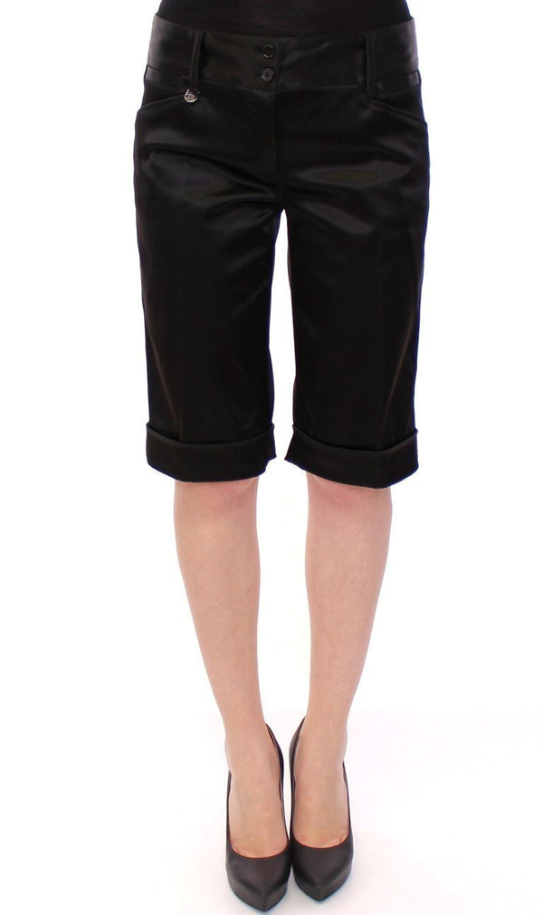 Black nylon shorts pants