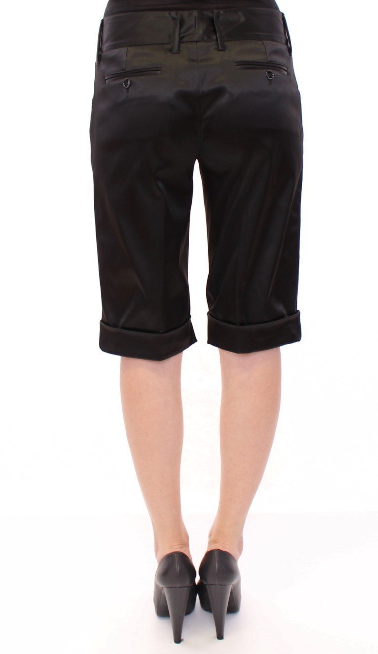 Black nylon shorts pants