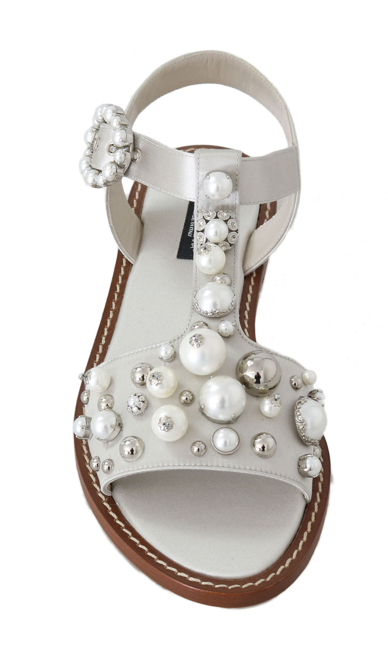 Silk Crystal Flats  sandals