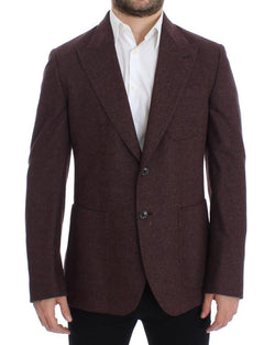 Bordeaux wool stretch blazer