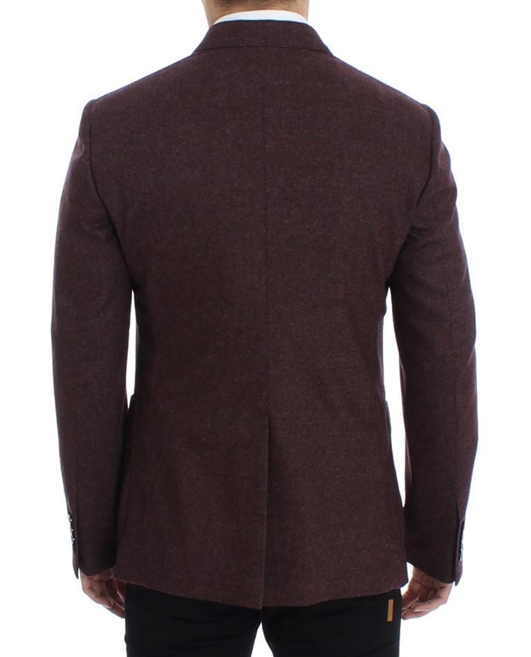 Bordeaux wool stretch blazer