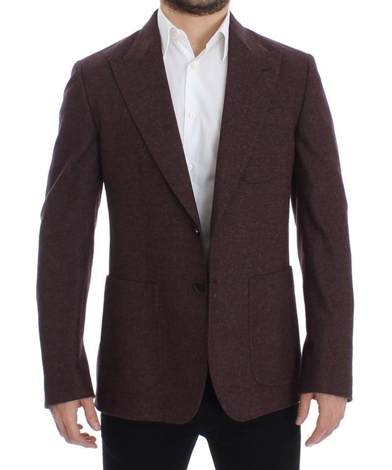 Bordeaux wool stretch blazer