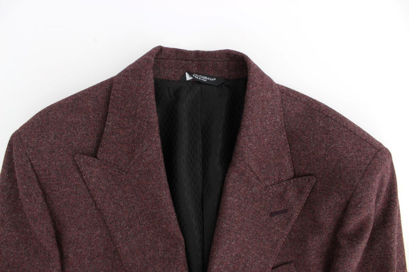 Bordeaux wool stretch blazer