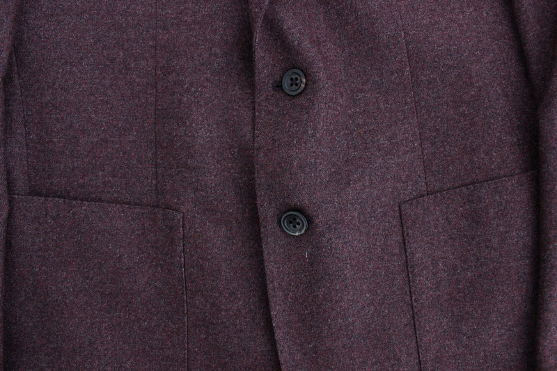 Bordeaux wool stretch blazer