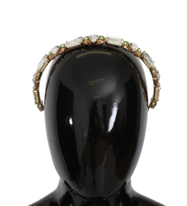 Gold Tiara Brass Crystal Sicily GEMME Headband