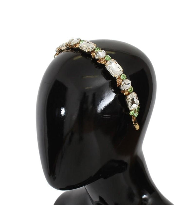 Gold Tiara Brass Crystal Sicily GEMME Headband