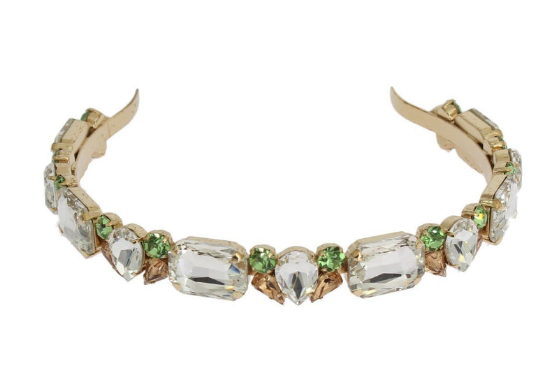 Gold Tiara Brass Crystal Sicily GEMME Headband