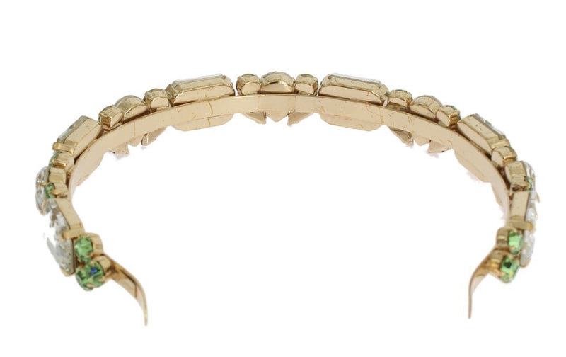 Gold Tiara Brass Crystal Sicily GEMME Headband