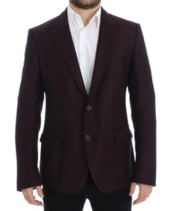 Bordeaux wool slim fit blazer