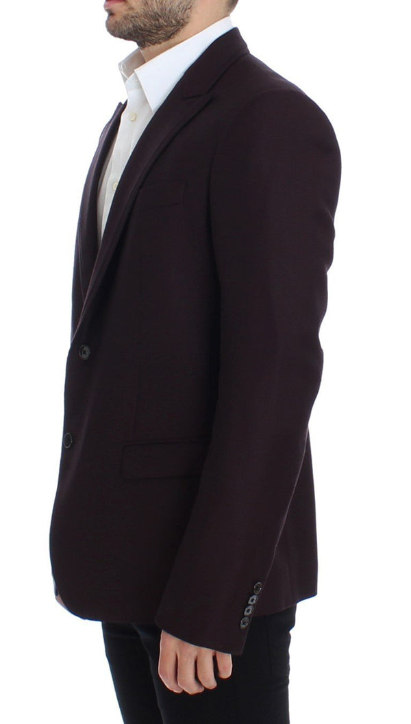 Bordeaux wool slim fit blazer
