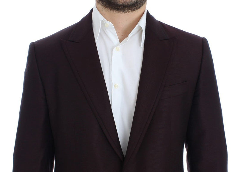 Bordeaux wool slim fit blazer