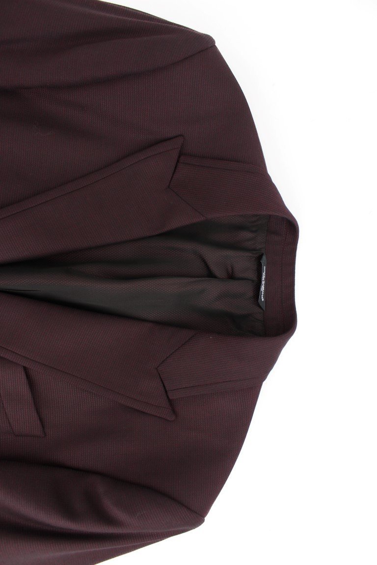 Bordeaux wool slim fit blazer