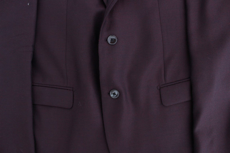 Bordeaux wool slim fit blazer