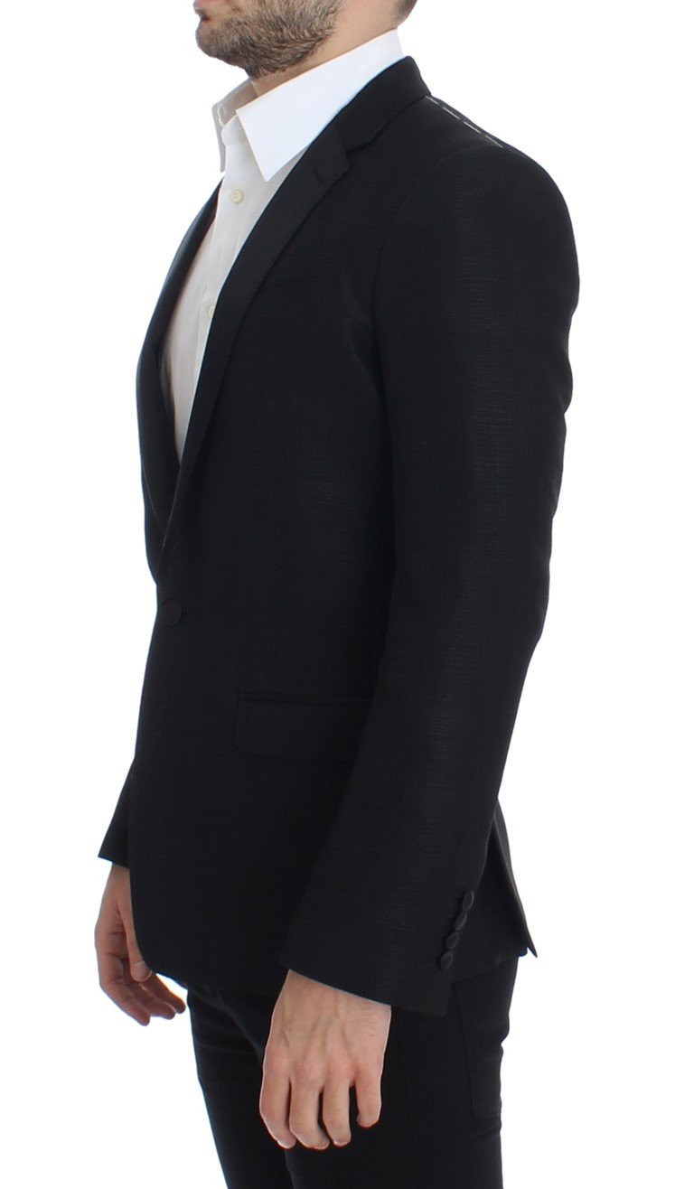 Black wool MARTINI slim blazer