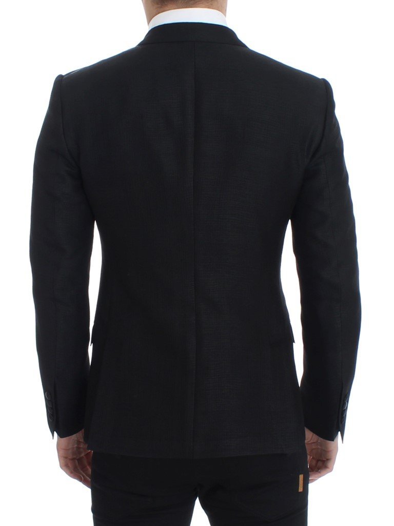 Black wool MARTINI slim blazer