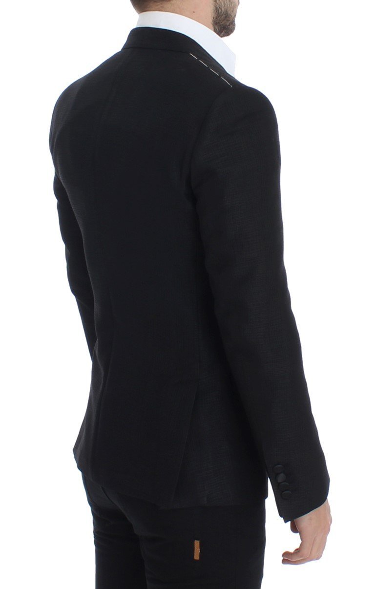 Black wool MARTINI slim blazer