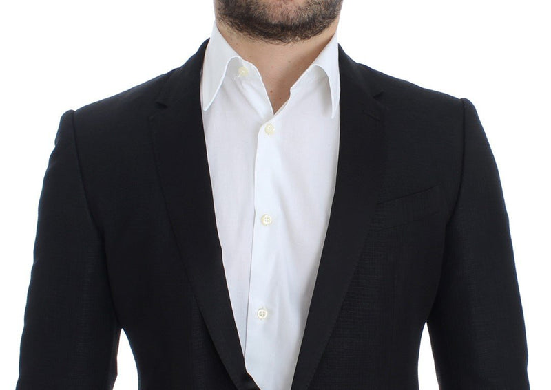 Black wool MARTINI slim blazer