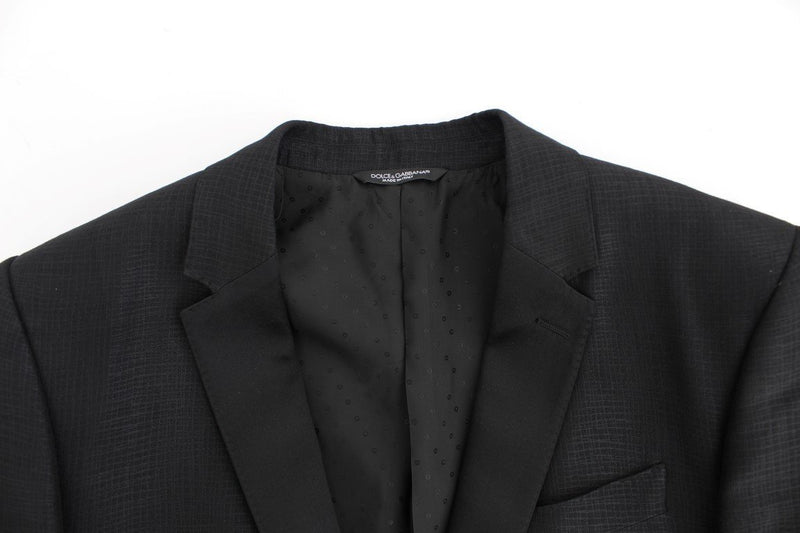 Black wool MARTINI slim blazer