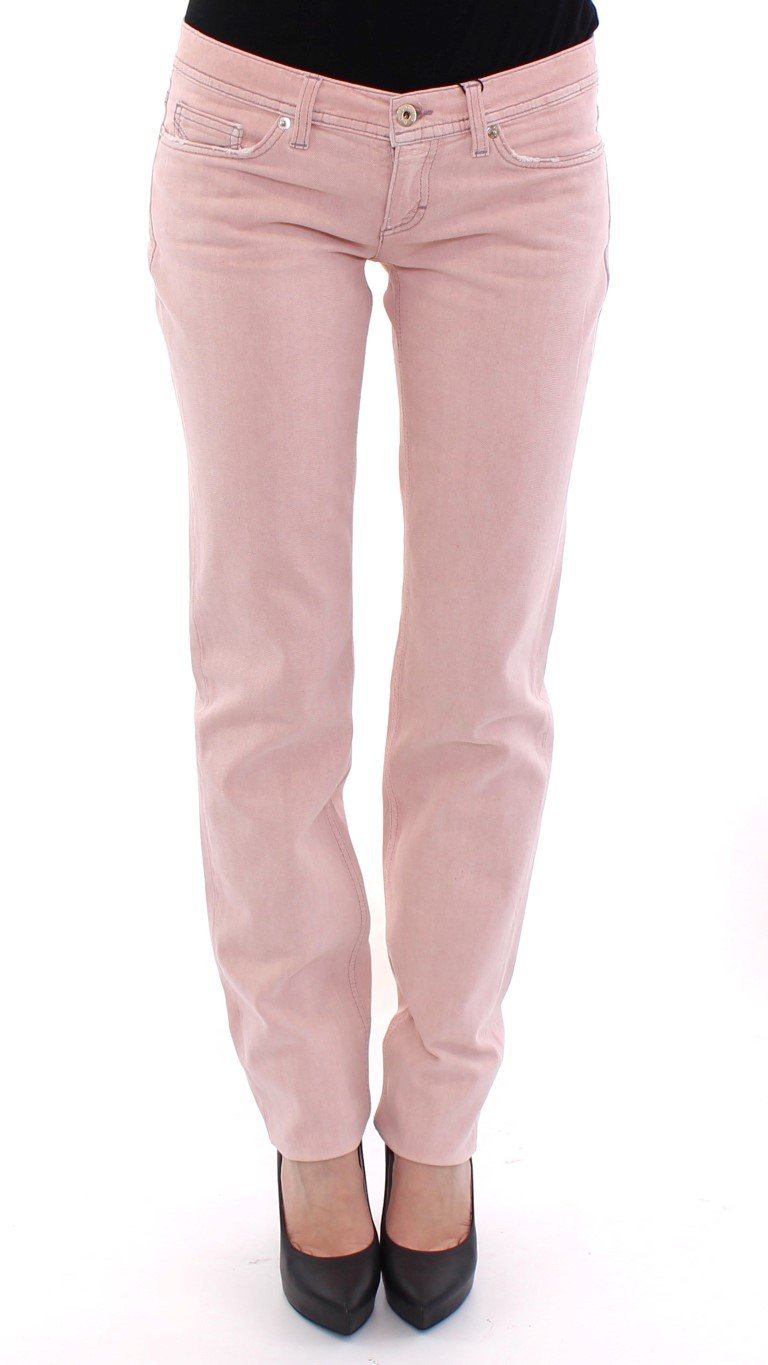 Pink WONDER Cotton Regular Fit Jeans Pants