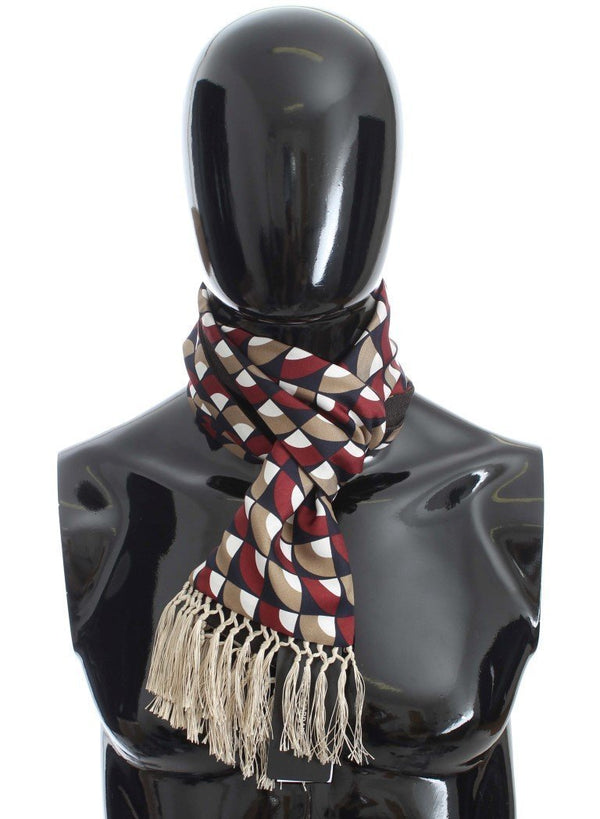 Multicolor Silk Cashmere Cotton Scarf