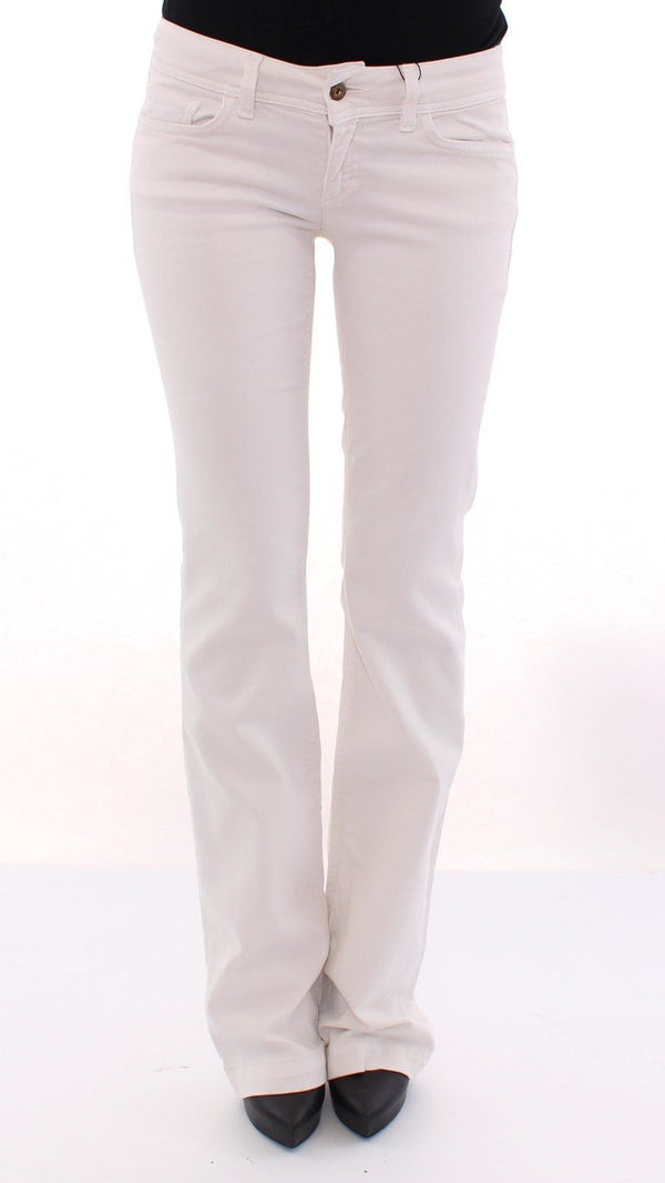 White COOL Cotton Regular Fit Jeans Pants