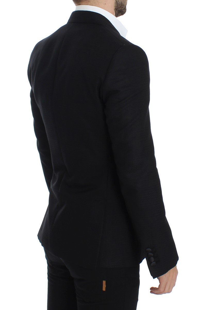 Black wool silk SICILIA blazer