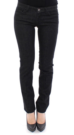 Black CUTE Cotton Regular Fit Jeans Pants