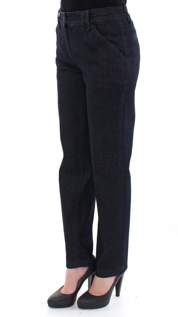 Blue Cotton Regular Fit Jeans Pants