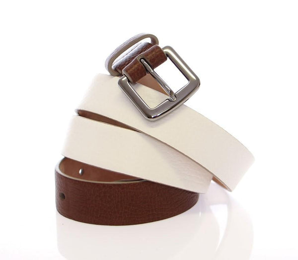 Multicolor Leather Logo Belt